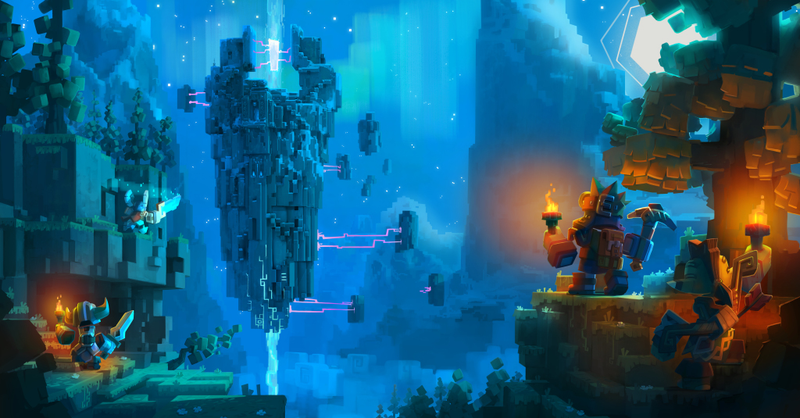 Illustration for article titled Skysaga is Minecraft Meets Bastion, And it Looks Great